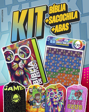 KIT BÍBLIA + SACOCHILA + ABAS