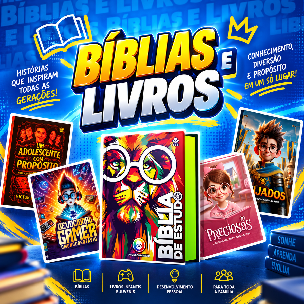 BÍBLIAS e LIVROS
