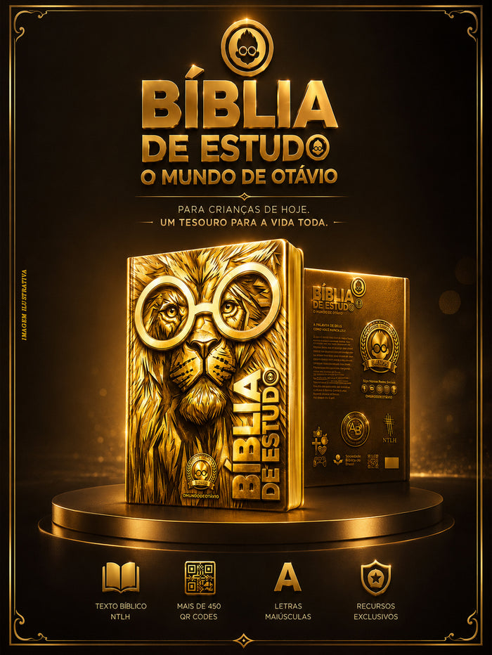 BÍBLIA DE ESTUDO O MUNDO DE OTÁVIO | EDIÇÃO OURO LIMITADA • 5 ANOS