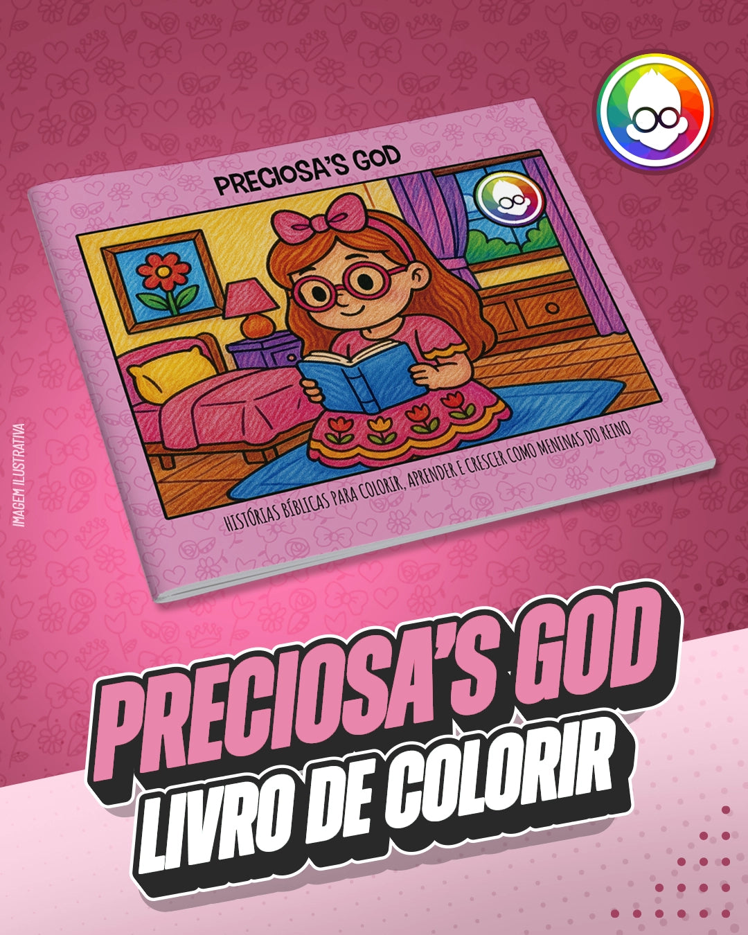 PRECIOSA’S GOD – LIVRO PARA COLORIR