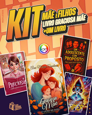 KIT MÃES E FILHOS - GRACIOSA MÃE + UM LIVRO
